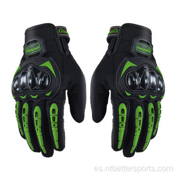 Guantes de montar en motocicleta de carreras de dedos transpirables